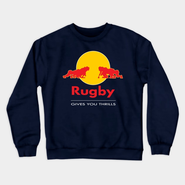 Rugby Crewneck Sweatshirt by Helepictor Rugby